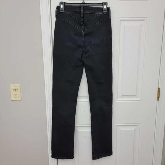 Mother Denim The Right Away Rider Straight Leg Jean In Encounters At Night Sz 27 - Picture 7 of 16